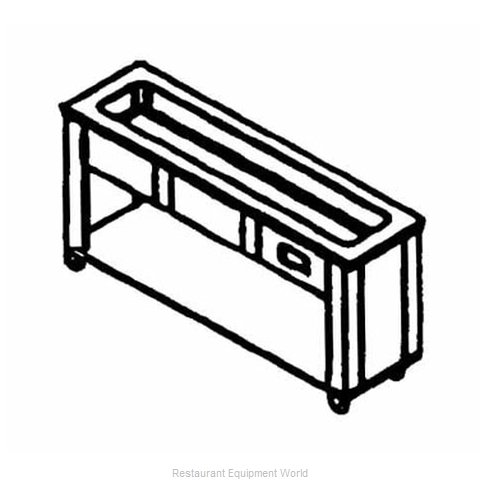 Dinex DXP2CISL Serving Counter, Cold Food