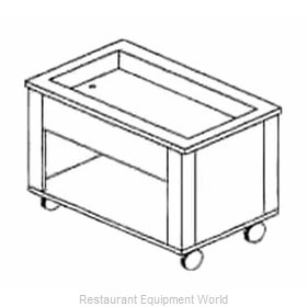 Dinex DXP5HCI Serving Counter, Hot & Cold
