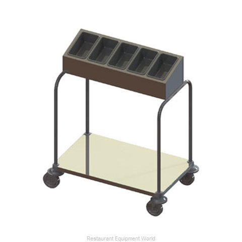 Dinex DXP7151A15 Flatware & Tray Cart