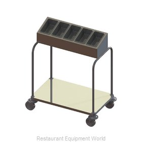 Dinex DXP7151A15 Flatware & Tray Cart