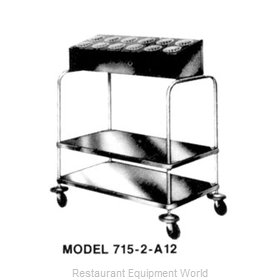 Dinex DXP7152A12 Flatware & Tray Cart