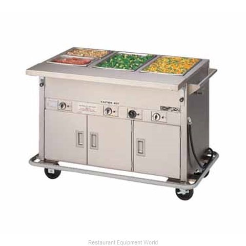 Dinex DXPDME3PTSB Serving Counter, Hot Food, Electric