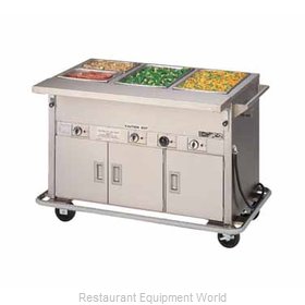 Dinex DXPDME3PTSB Serving Counter, Hot Food, Electric