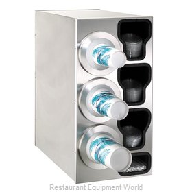 Dispense-Rite BFL-C-3LSS Cup Dispensers, Countertop