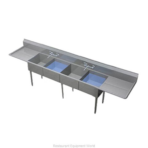 Duke 164S-218 Sink, (4) Four Compartment