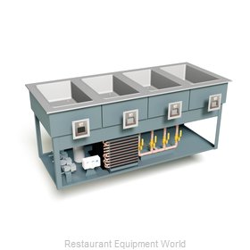 Duke HCF-4 Hot / Cold Food Well Unit, Drop-In, Electric