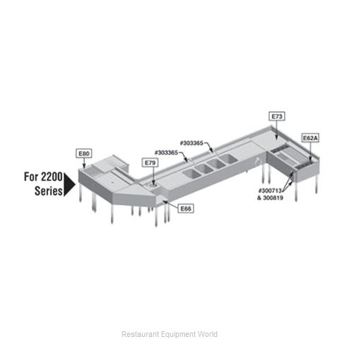 Eagle 326636-2200 Cutting Board, Equipment-Mounted