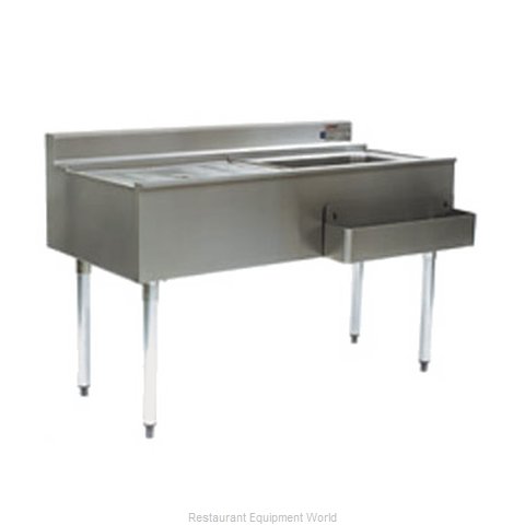 Eagle CWS4-22L-7 Underbar Ice Bin/Cocktail Station, Drainboard