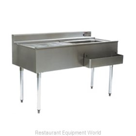 Eagle CWS5-22L-7 Underbar Ice Bin/Cocktail Station, Drainboard