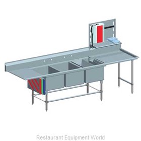 Eagle FNP2860-3-18R-48TL Sink, (3) Three Compartment