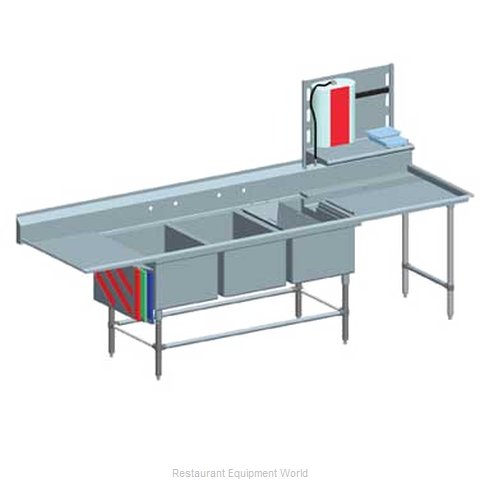 Eagle FNP2860-3-48TL Sink, (3) Three Compartment