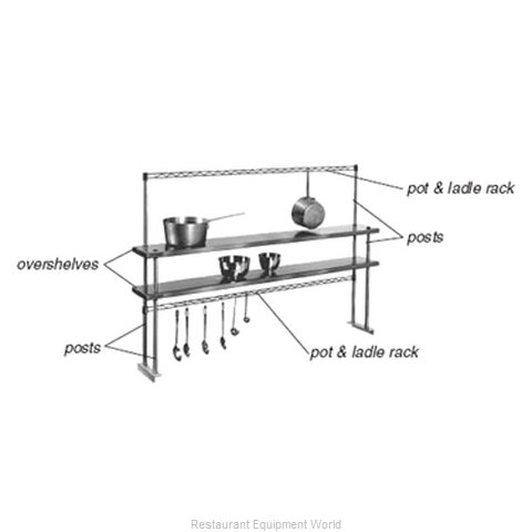 Eagle PRT2-C Pot Rack, Table-Mounted