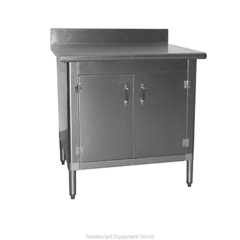 Eagle T3036BA-BS-HGD Work Table, Cabinet Base Hinged Doors