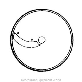 Electrolux Professional 653002 Food Processor, Slicing Disc Plate