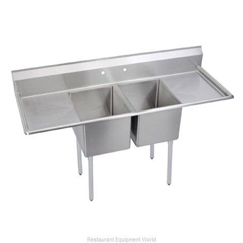Elkay 14-2C16X20-2-24 Sink, (2) Two Compartment (Magnified)