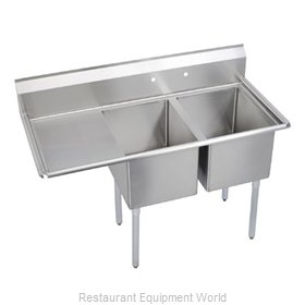 Elkay 14-2C16X20-L-24 Sink, (2) Two Compartment