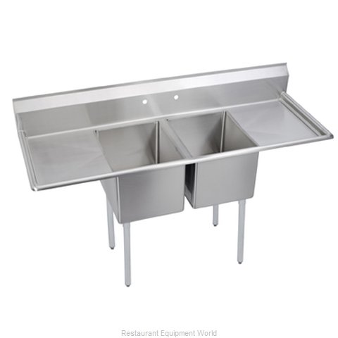 Elkay 14-2C18X18-2-18 Sink, (2) Two Compartment