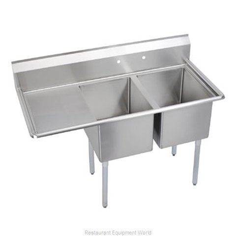 Elkay 14-2C18X18-L-18 Sink, (2) Two Compartment