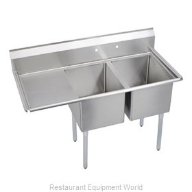 Elkay 14-2C18X24-L-18X Sink, (2) Two Compartment