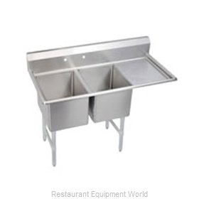 Elkay 14-2C18X24-R-18 Sink, (2) Two Compartment