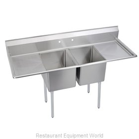Elkay 14-2C18X30218 Sink, (2) Two Compartment