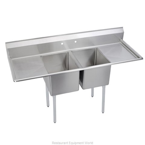 Elkay 14-2C20X20-2-20 Sink, (2) Two Compartment