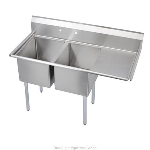 Elkay 14-2C30X30-R-24 Sink, (2) Two Compartment