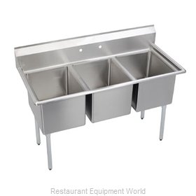 Elkay 14-3C16X20-0 Sink, (3) Three Compartment