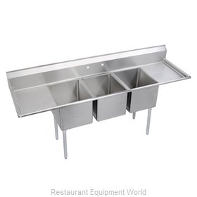 Elkay 14-3C16X20-2-18X Sink, (3) Three Compartment