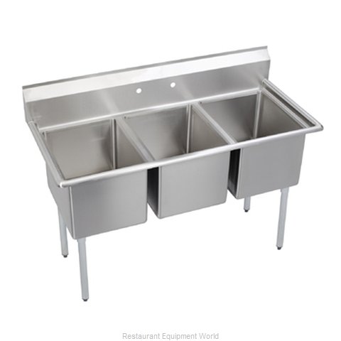 Elkay 14-3C18X18-0 Sink, (3) Three Compartment