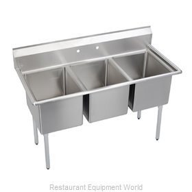 Elkay 14-3C18X30-0 Sink, (3) Three Compartment