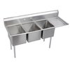 Fregadero, (3) Tres Tarjas/Compartimientos
 <br><span class=fgrey12>(Elkay 14-3C30X30-R-30 Sink, (3) Three Compartment)</span>