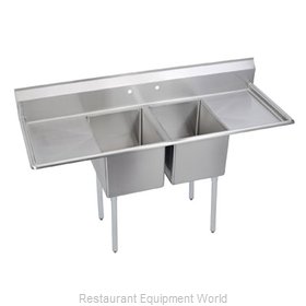 Elkay 2C18X24-2-24 Sink, (2) Two Compartment