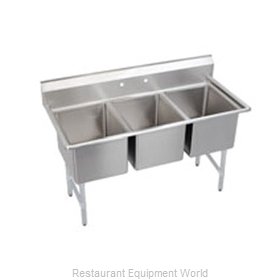 Elkay 3C10X14-0 Sink, (3) Three Compartment