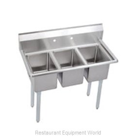 Elkay 3C10X14-0X Sink, (3) Three Compartment