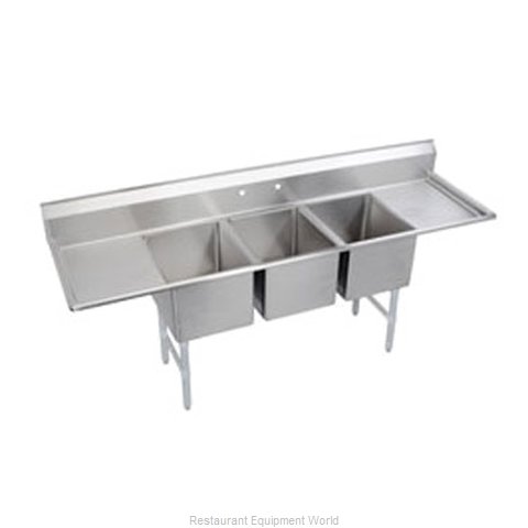 Elkay 3C10X14-2-12 Sink, (3) Three Compartment