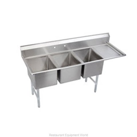 Elkay 3C10X14-R-12 Sink, (3) Three Compartment