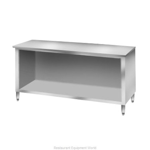 Elkay C30S108-STS Work Table, Cabinet Base Open Front