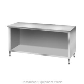 Elkay C30S96-STS Work Table, Cabinet Base Open Front