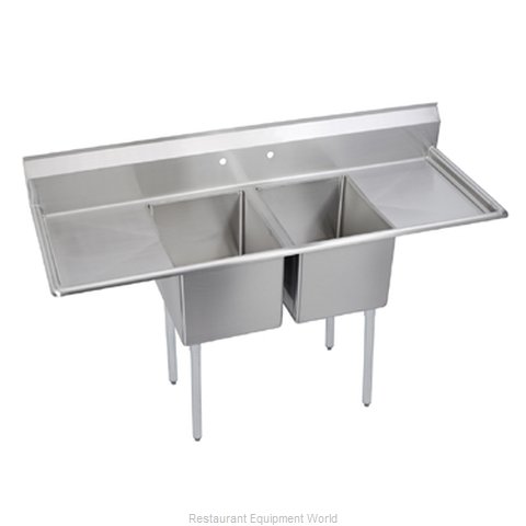 Elkay E2C16X20-2-18X Sink, (2) Two Compartment
