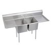 Fregadero, (2) Dos Tarjas/Compartimientos
 <br><span class=fgrey12>(Elkay E2C16X20-2-18X Sink, (2) Two Compartment)</span>