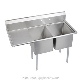 Elkay E2C16X20-L-18X Sink, (2) Two Compartment
