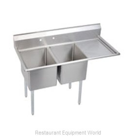 Elkay E2C16X20-R-18X Sink, (2) Two Compartment