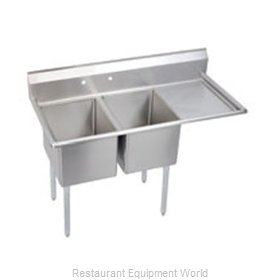Elkay E2C20X20-R-20X Sink, (2) Two Compartment