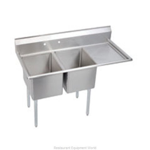 Elkay E2C24X24-R-24X Sink, (2) Two Compartment