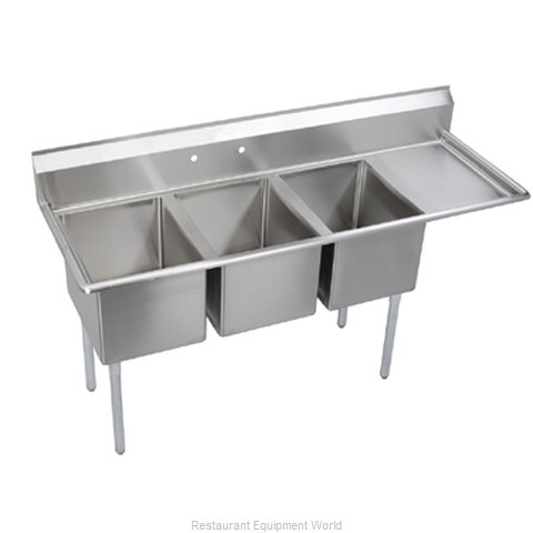 Elkay E3C20X20-R-20X Sink, (3) Three Compartment