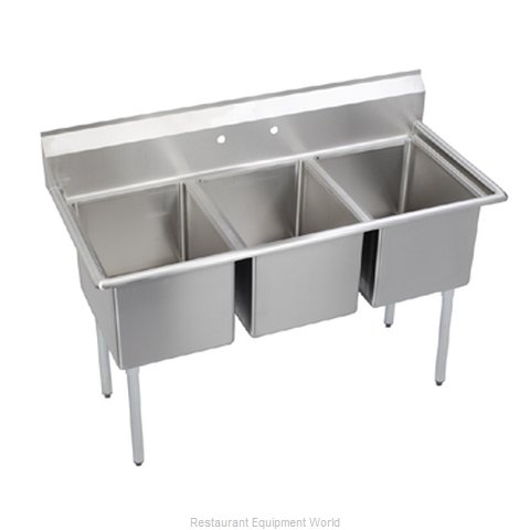 Elkay E3C24X24-0X Sink, (3) Three Compartment