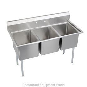 Elkay E3C24X24-0X Sink, (3) Three Compartment