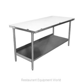 Elkay PT24S96-STS Work Table, Poly Top