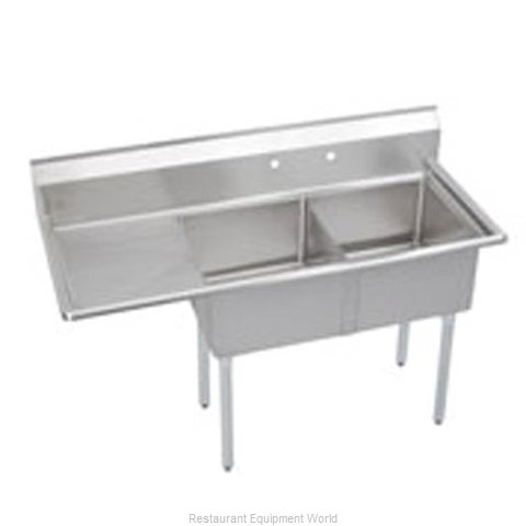 Elkay S2C18X18-L-18X Sink, (2) Two Compartment